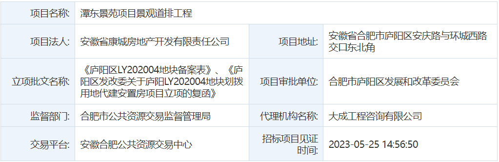 潭东景苑项目景观道排工程